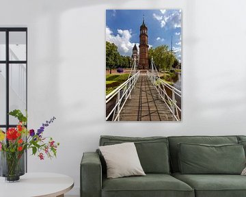Oude Toren in Papenburg, Duitsland van Adelheid Smitt