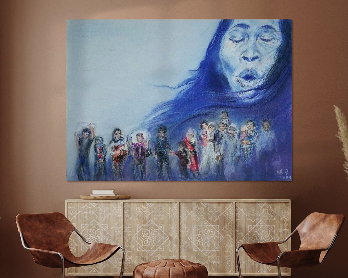 Example of the artwork in a room