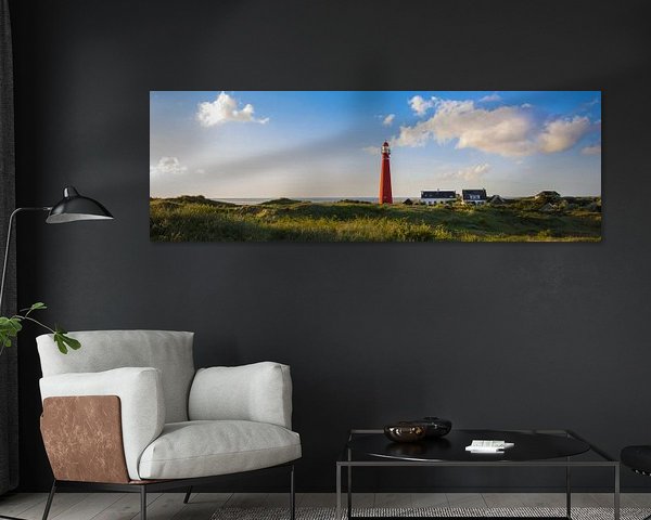 Sunny coast lighthouse Schiermonnikoog