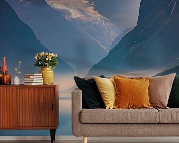 Zonsopkomst bij Lovatnet