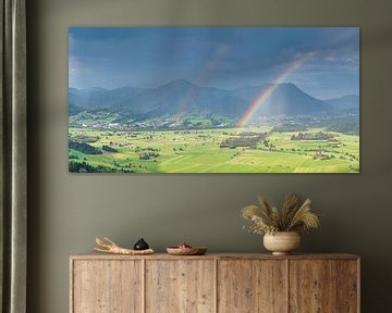 Rainbow over the Illertal by Walter G. Allgöwer