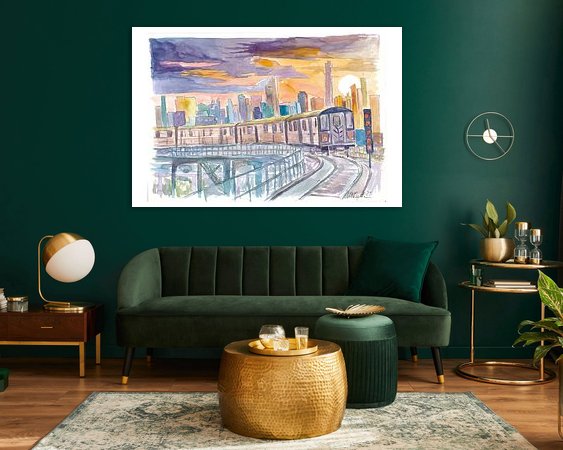 Example of the artwork in a room