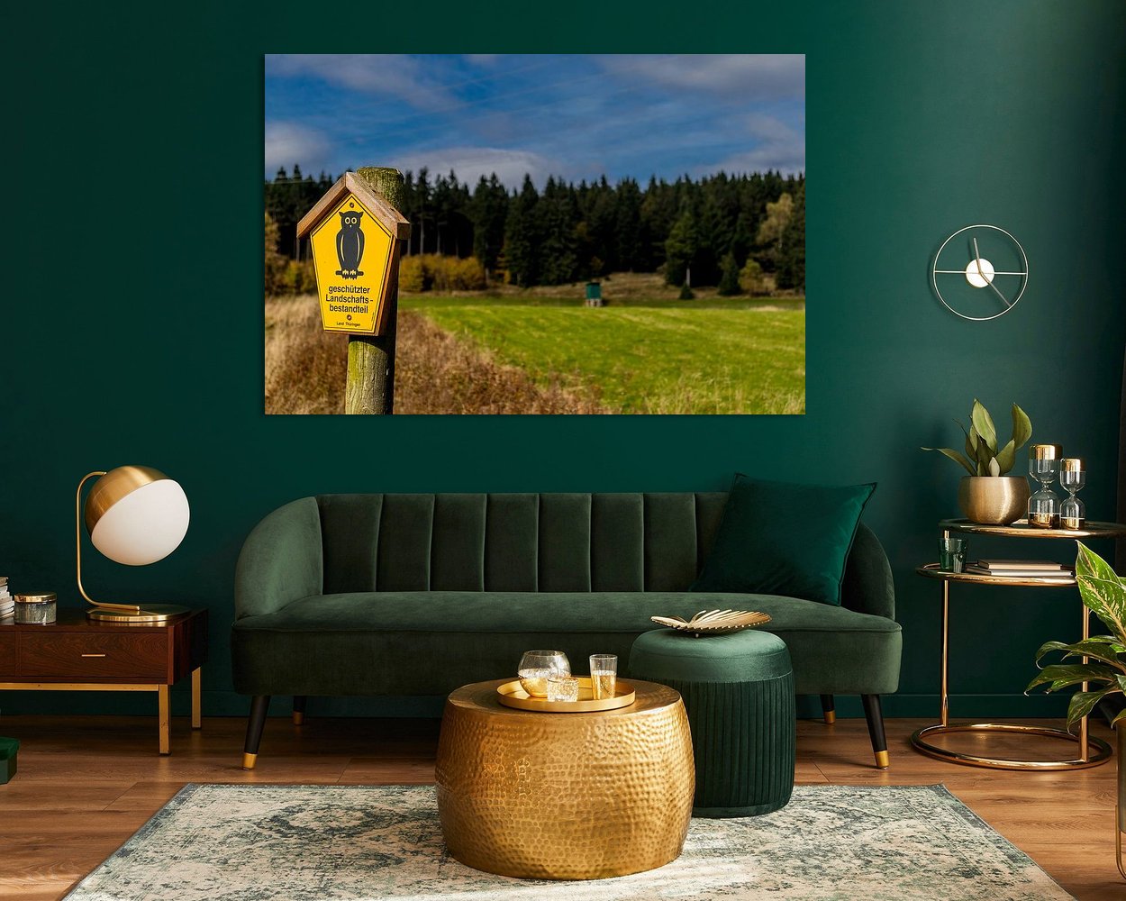 Example of the artwork in a room