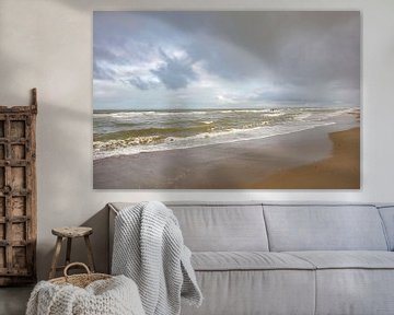 Plage de la mer du Nord à domburg zeeland sur anne droogsma