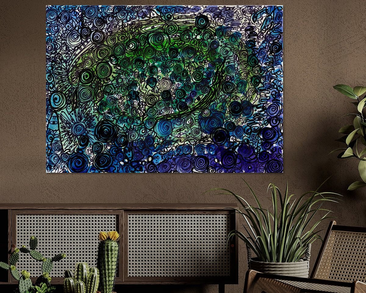 Example of the artwork in a room