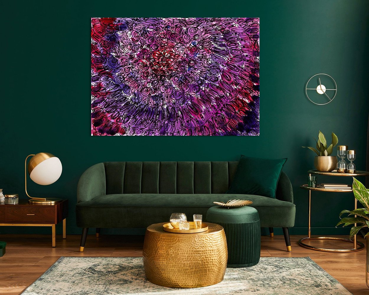 Example of the artwork in a room