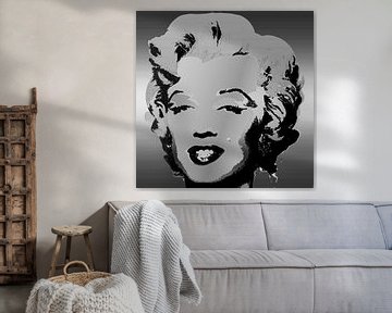 Marilyn Monroe Modern Black sur Kathleen Artist Fine Art