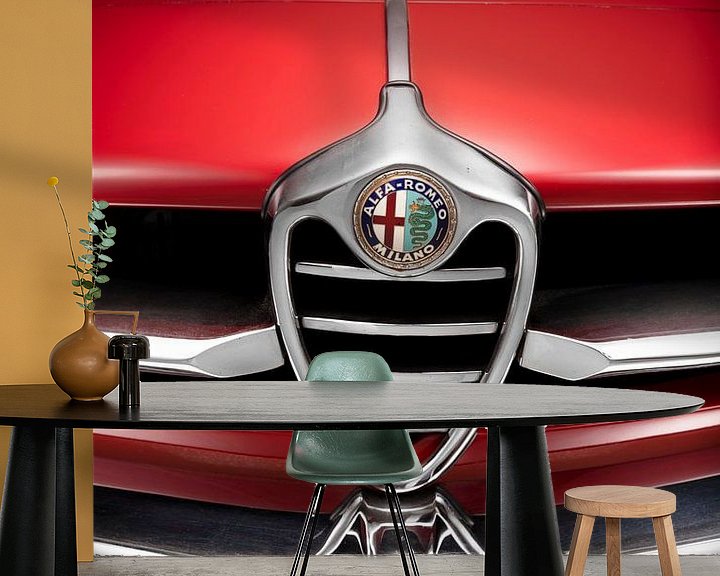 Sfeerimpressie behang: Alfa Romeo Giulietta SS ‘Sprint Speciale 1960 van Thomas Boudewijn
