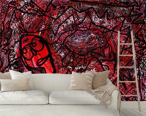 Example of the artwork in a room