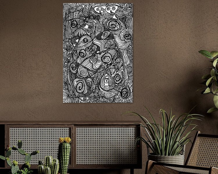 Example of the artwork in a room