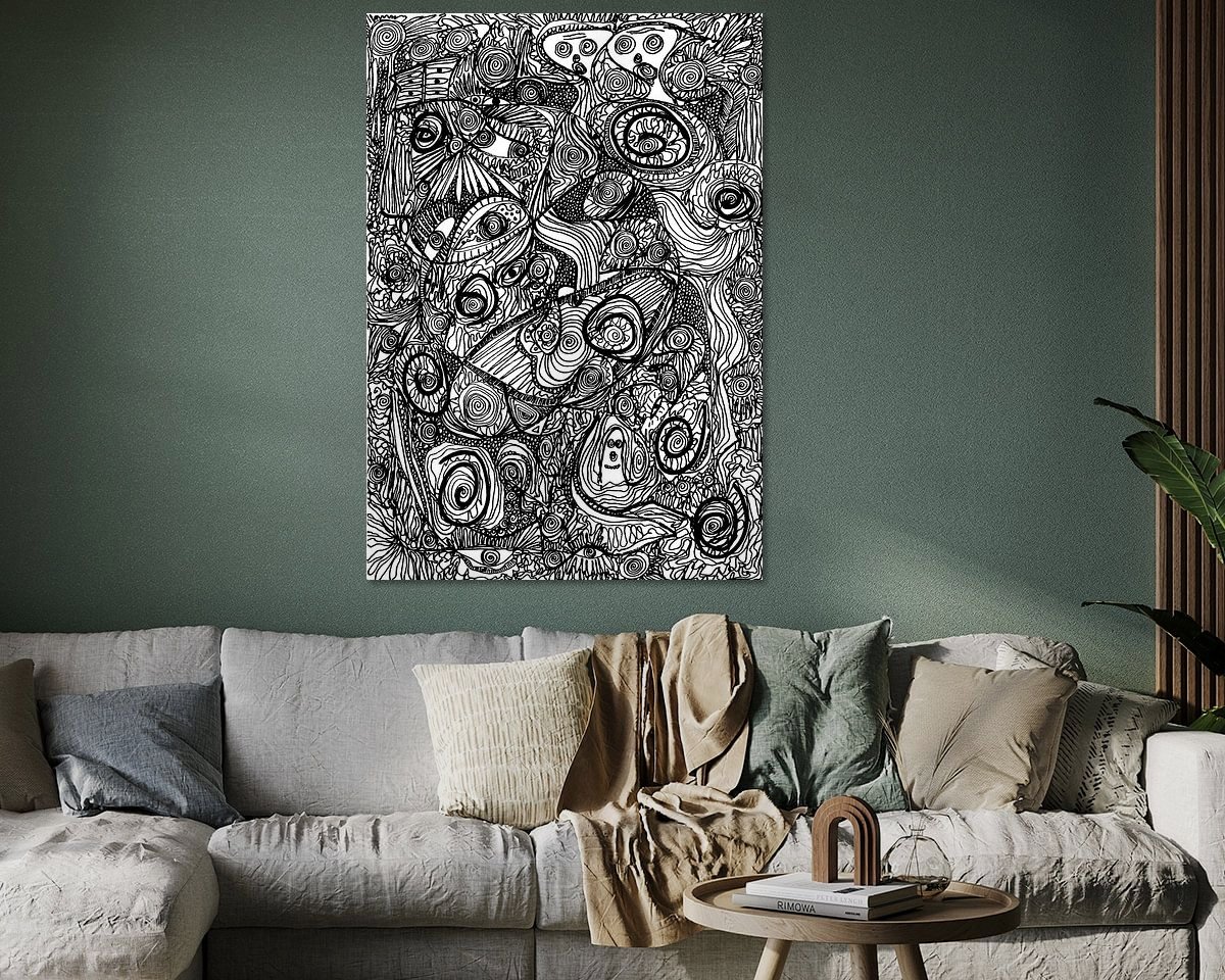 Example of the artwork in a room