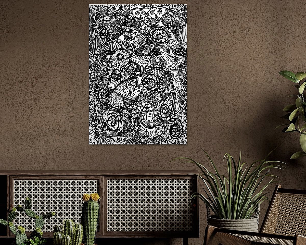 Example of the artwork in a room