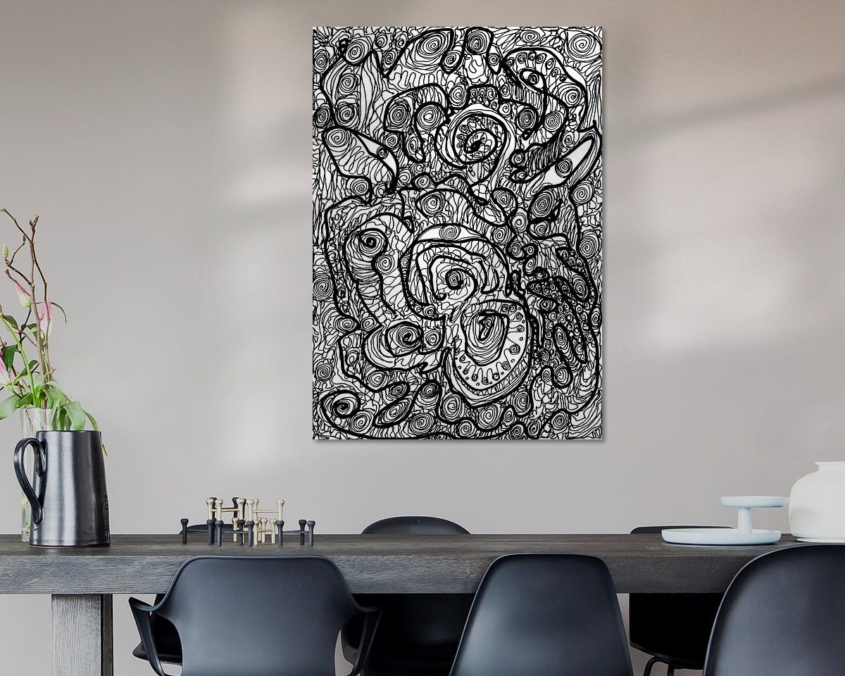 Example of the artwork in a room