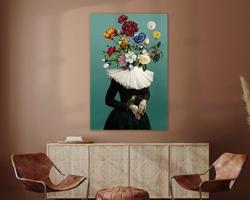 Zelf portret bloemen van OEVER.ART