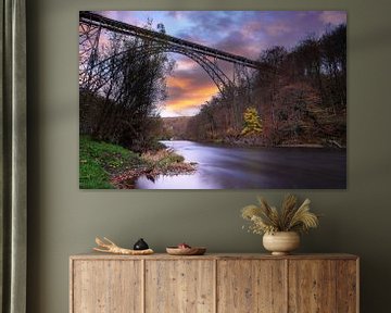 Müngstener brug, Bergisches Land, Solingen, Duitsland van Alexander Ludwig
