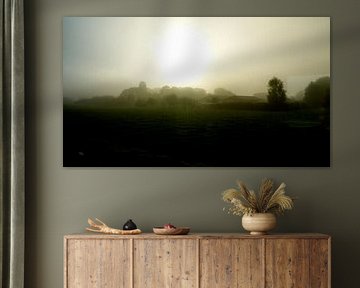 misty sun