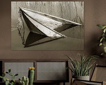 sunken rowboat by Fotografie Arthur van Leeuwen