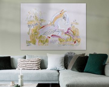 ‘Frisson’ | Abstract paard van Ceder Art