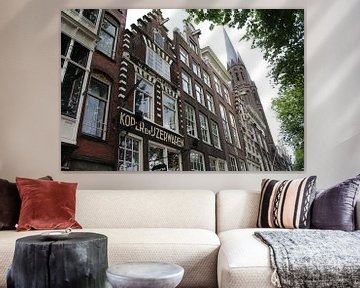 Belles maisons monumentales sur les canaux d'Amsterdam sur Shania Lam