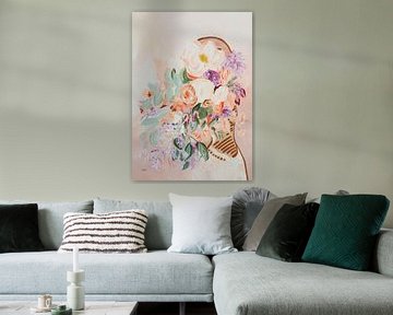 ‘Jolie’ | Pastel Bloemen van Ceder Art