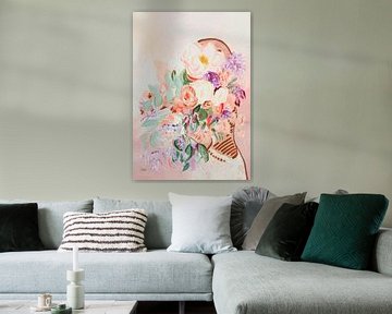 ‘Jolie’ | Pastel Bloemen van Ceder Art