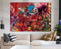 Example of the artwork in a room