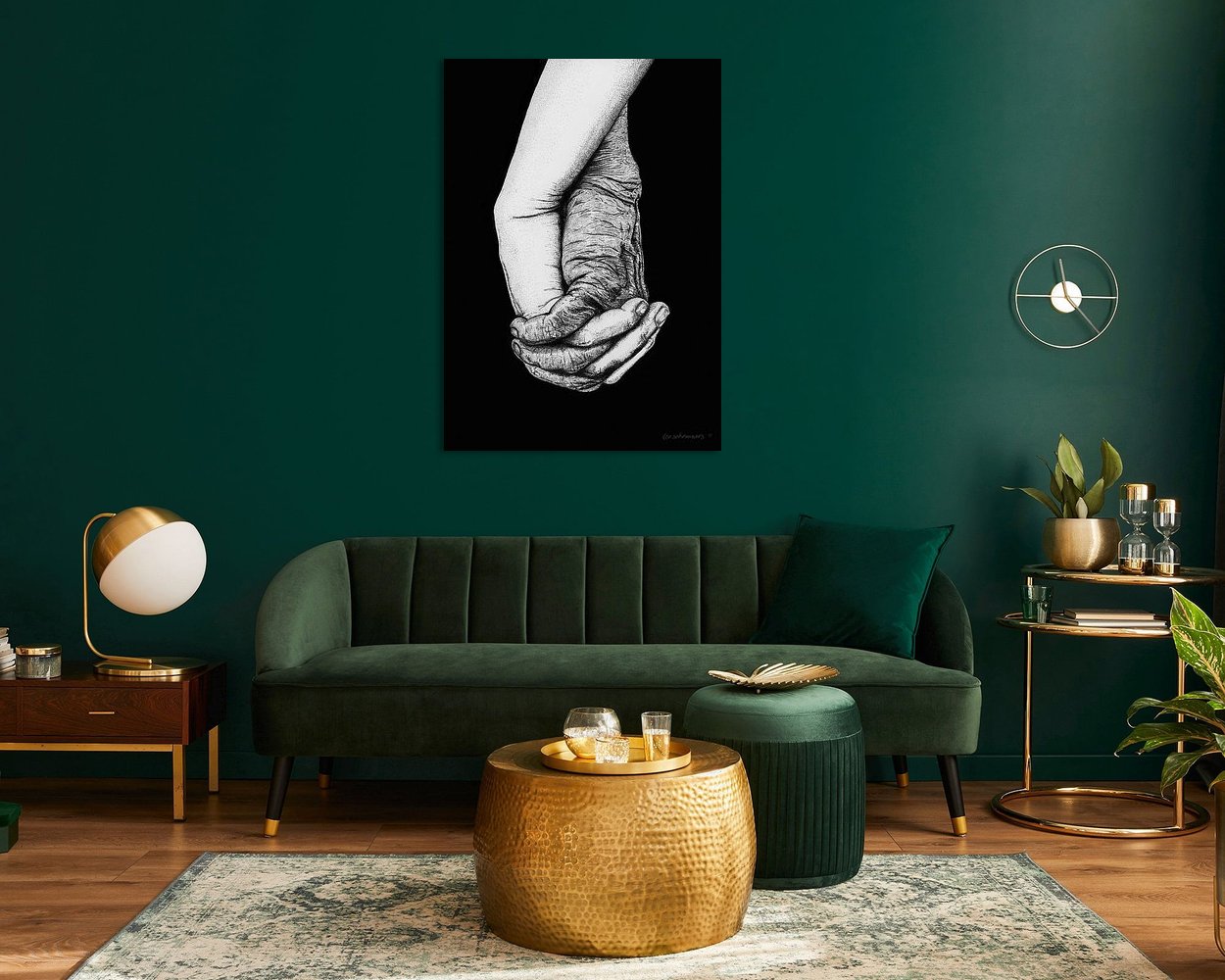 Example of the artwork in a room