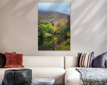 Schöne herbstliche Reflexion in Glen Lyon von Pascal Raymond Dorland