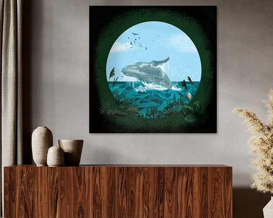 Example of the artwork in a room