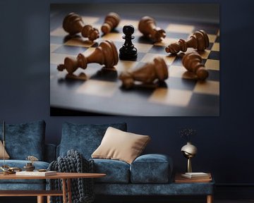 Een schaakspel van Rainer Zapka