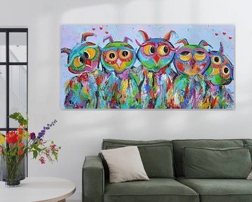 Owls by Kunstenares Mir Mirthe Kolkman van der Klip