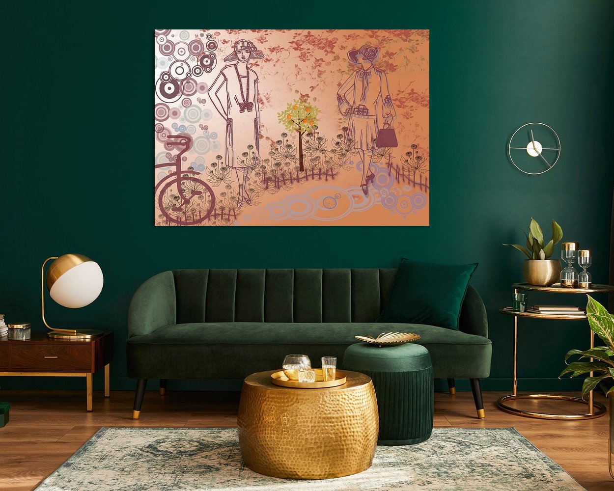 Example of the artwork in a room