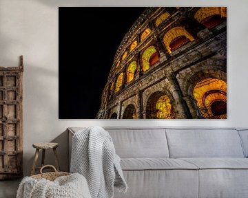 Colosseum Rome by night van Laury Gybels