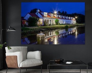 White houses of Woudbloem by wim van de bult