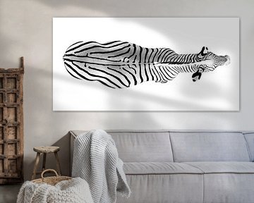 Zebra negatief van Eva Sträter