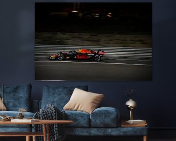 Max, F1 racet op het Losail Circuit, Doha Qatar 2021 van Bianca Fortuin