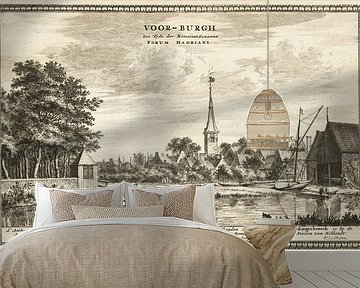 Coenraet Decker, Gezicht op Voorburg, 1678 - 1703 van Atelier Liesjes