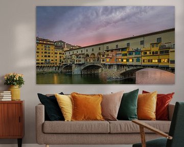 Florence - Ponte Vecchio - Purple Sunset