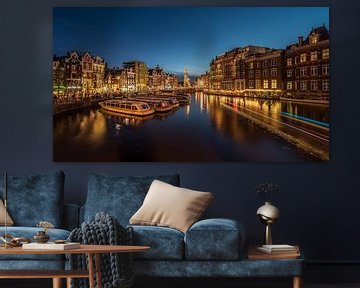 Amsterdam canals during the evening - blue hour by Jolanda Aalbers