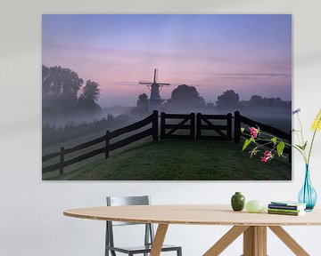 zonsopkomst bij molen "De Vlinder" van Marieke Smetsers