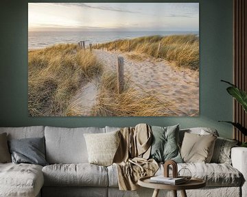 Strand en zee aan de Hollandse kust van Dirk van Egmond