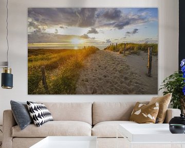 The beach, the sea and the sun on the Dutch coast by Dirk van Egmond