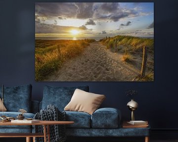 Der Strand, das Meer und die Sonne an der niederländischen Küste von Dirk van Egmond