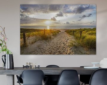 Het strand, de zee en de zon aan de Hollandse kust van Dirk van Egmond