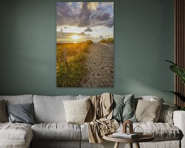 The beach, the sea and the sun on the Dutch coast by Dirk van Egmond