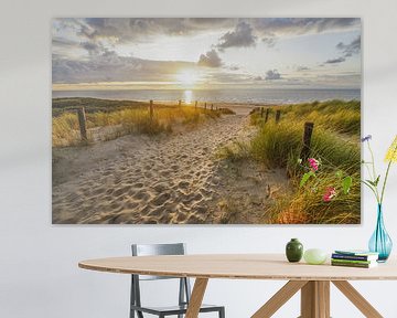 Der Strand, das Meer und die Sonne an der niederländischen Küste von Dirk van Egmond