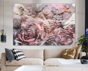 Bevroren roze rozen van Art by Janine