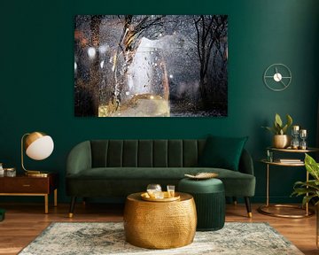 Abstracte fotografie | Abstract expressionisme | Modern abstract | Sparkels Champagne van Art by Janine