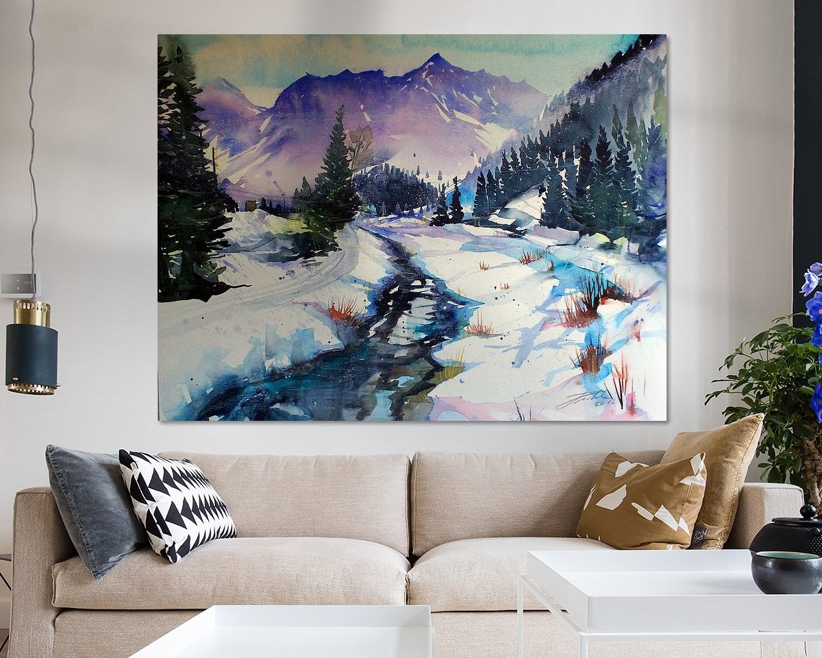Example of the artwork in a room
