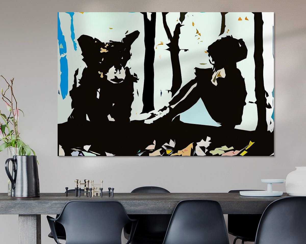 Example of the artwork in a room